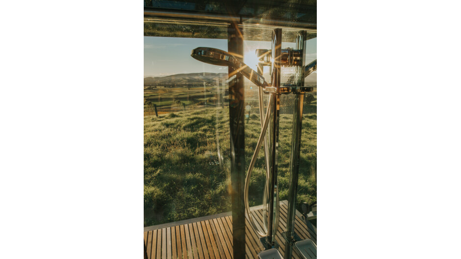 Greystone PurePod, with stunning views from the shower