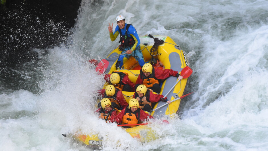 Paddles up! There's heaps of whitewater on the Kaituna.