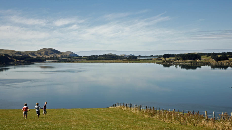 Looking across the Catlins Lake from our Property