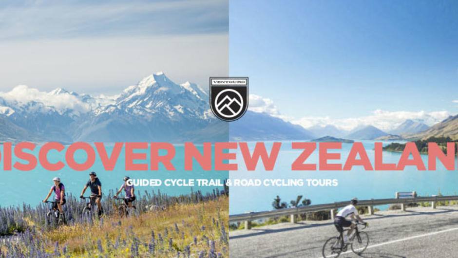 Guided road and trail cycle tours around New Zealand