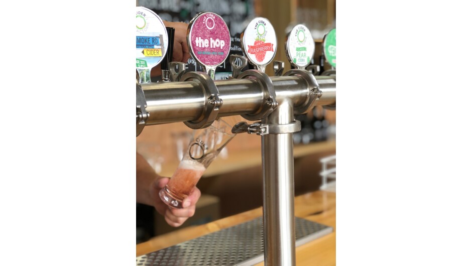 Range of Ciders on tap