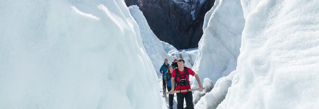 Hike through the most spectacular glacier features