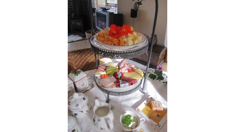 Breakfast at Fernglen B&amp;B. Choose from Healthy, Hearty or Traditional cooked