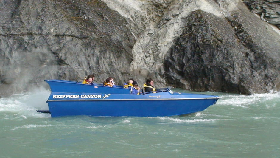 Jet boating in Skippers Canyon.