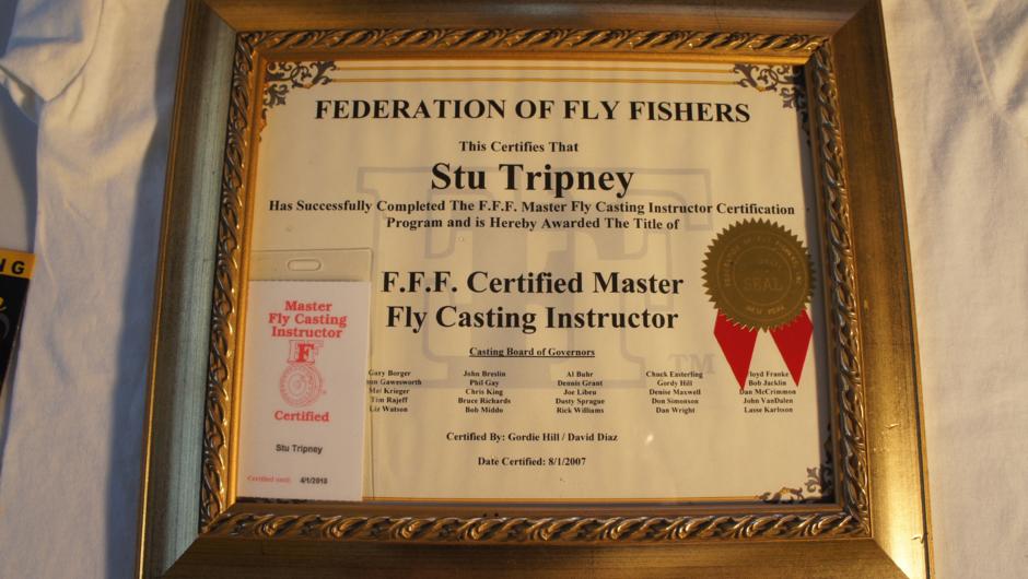In 2007 Stu became the first Master fly casting instructor in Australasia. So you will be in the best hands.