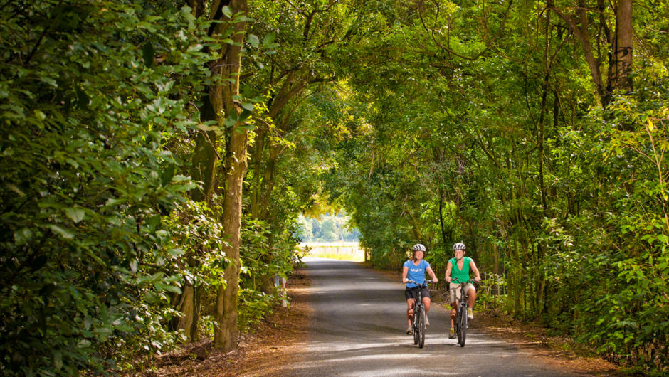 Cycling on quiet country roads