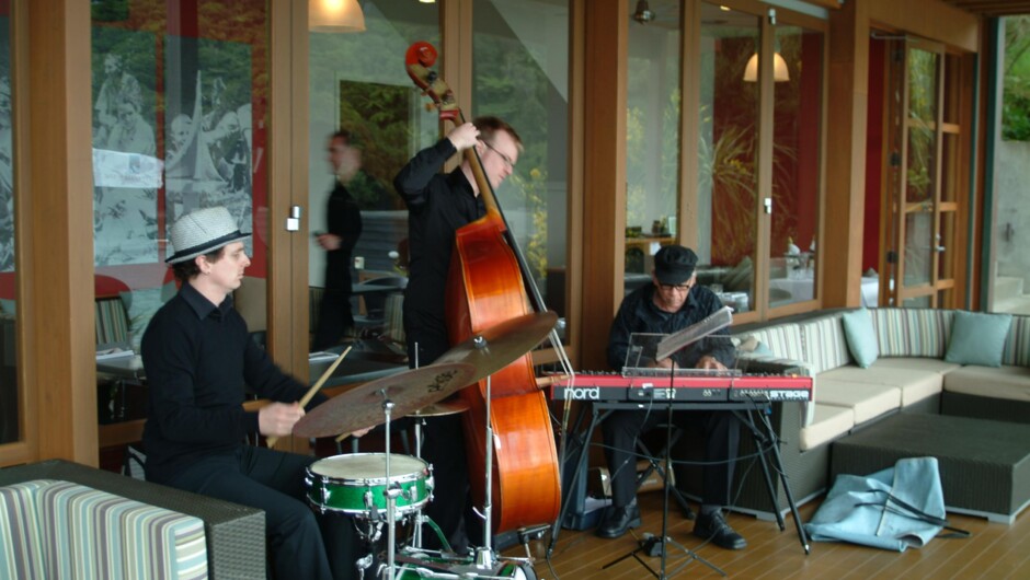 Jazz on the Kumatage Guest Lounge verandah