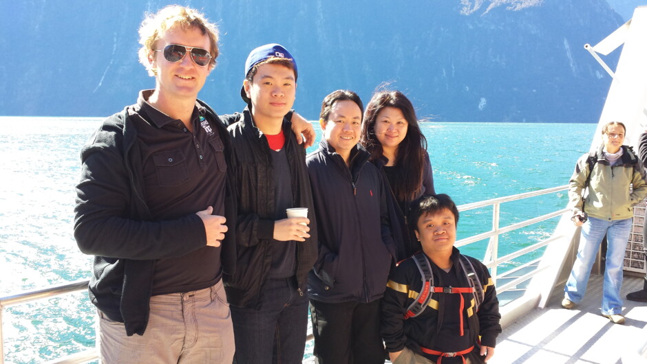 Milford Sound with the group