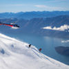 Heli-Ski Abfahrt in den Southern Alps.