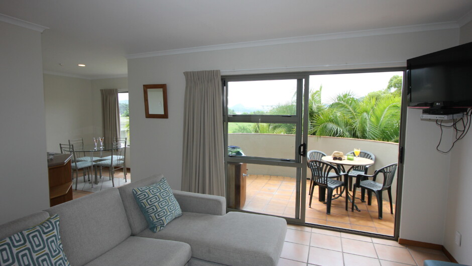 Two bedroom self contained units flowing onto private deck with spa pool. Enjoy views over marine and pool.
