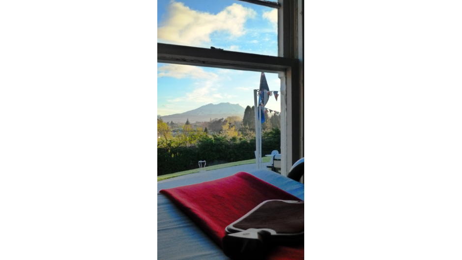 Guest room view of Mt Ruapehu
