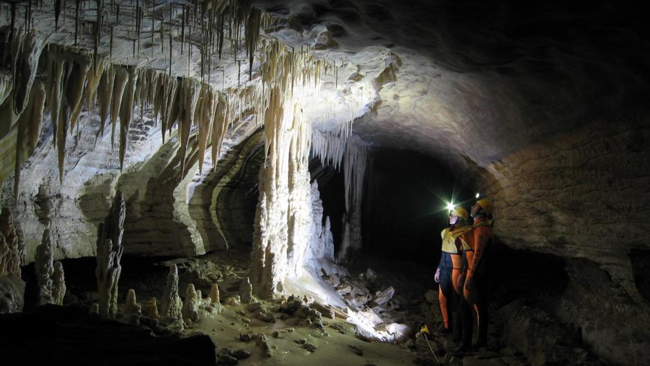 Formation in The Upper levels of "The Nile River GlowWorm Caves"