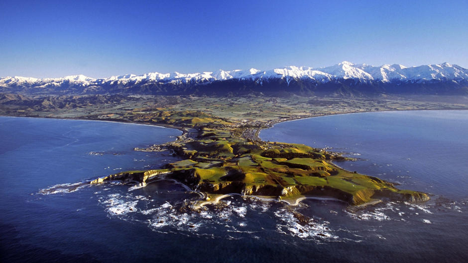 Kaikoura Peninsula, where mountains meet the sea