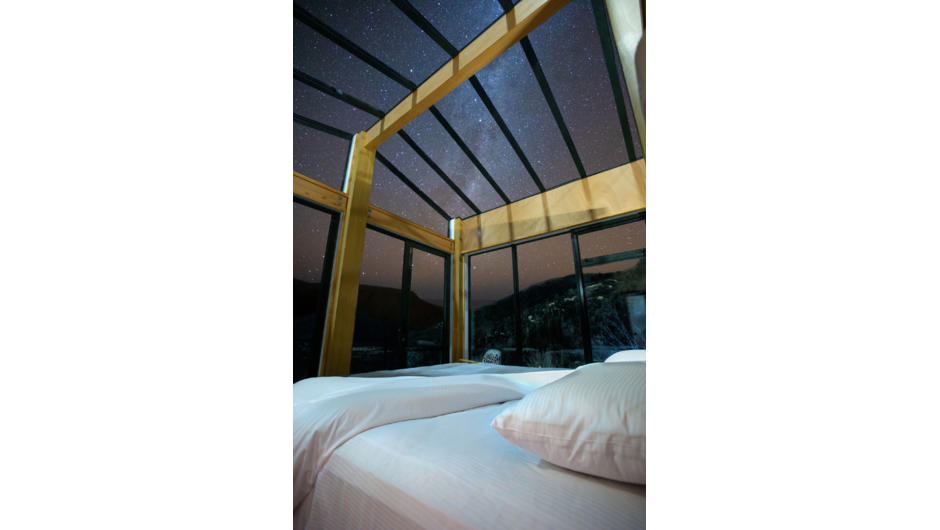 Sleep under the stars in the Nga Whetu Piata (the bright star) bedroom.