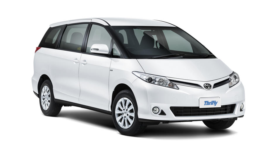 Thrifty Car Rental LVAR - Toyota Previa 8 seater minivan (or similar). 5 star ANCAP safety rated.
