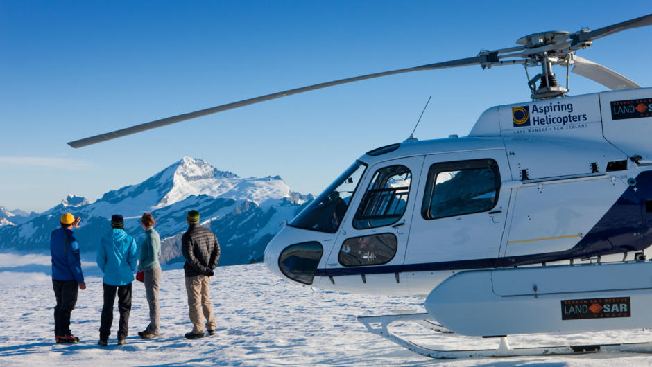 Glacier Landing in the Southern Alps