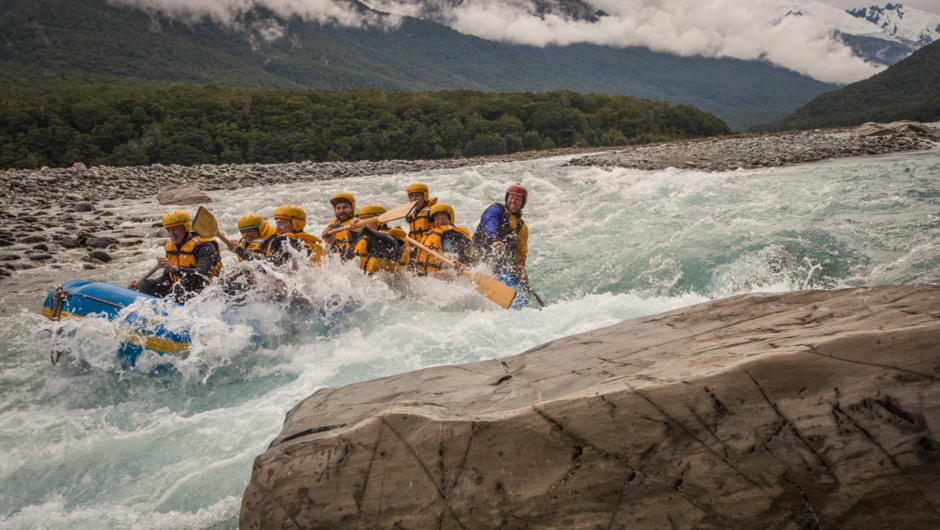 Rafting on the Landsborough Wilderness Experience
