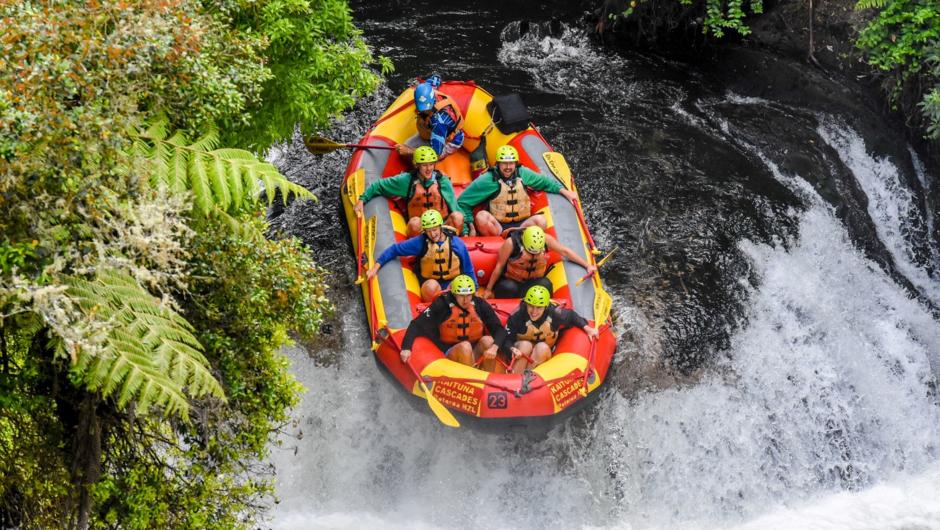Experience 3 waterfalls and 14 EPIC rapids!