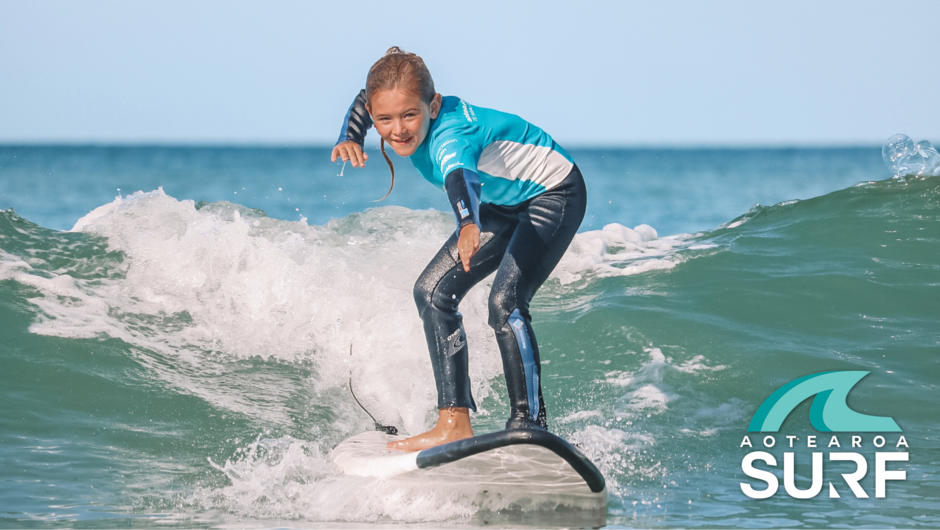 Learn to surf with Aotearoa Surf School - Safe, Easy &amp; Fun Surf Lessons For All Ages &amp; Stages.