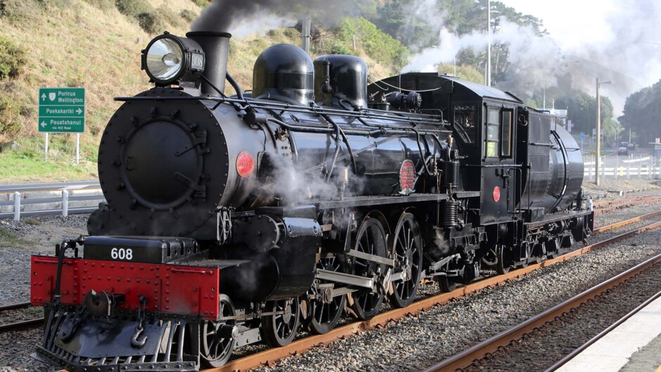 Newly restored WWI Memorial Locomotive Ab608 "Passchendaele"