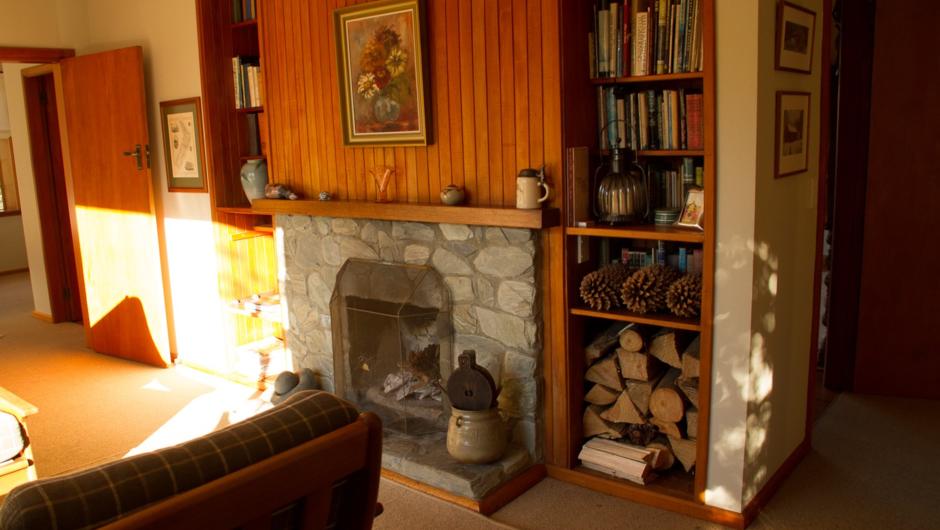 The main cottage has a second sitting room