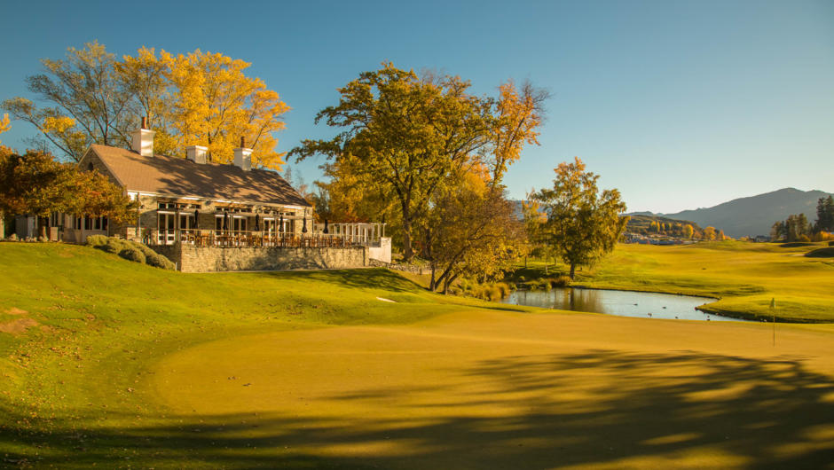 The Clubhouse where breakfast is served overlooking the golf course.