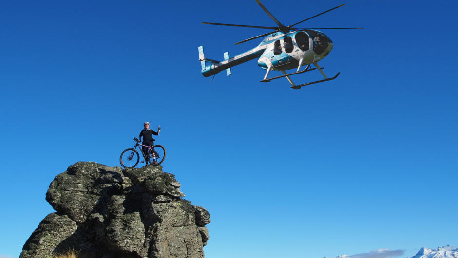 Heli-Biking with Heliview Flights, Cromwell NZ