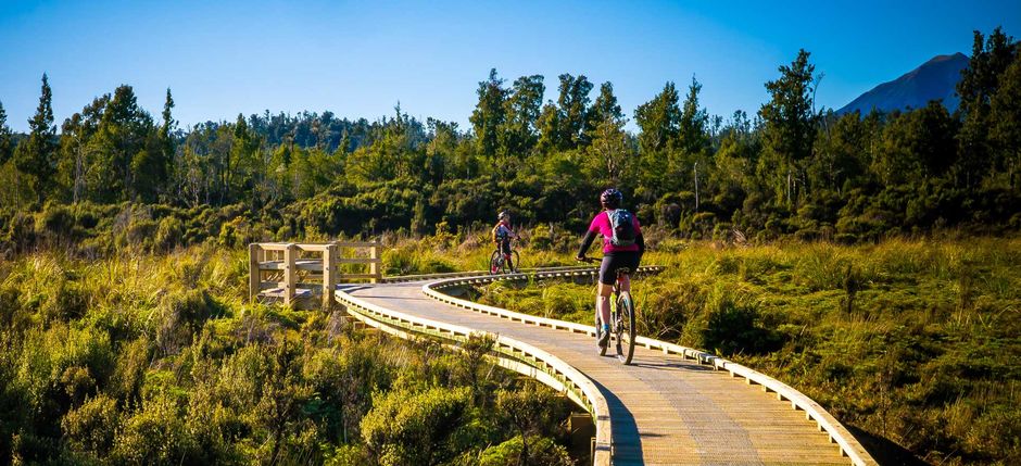 Cycling along the West Coast Wilderness Trail