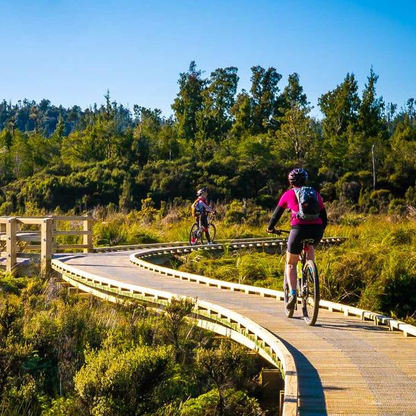 Cycling along the West Coast Wilderness Trail