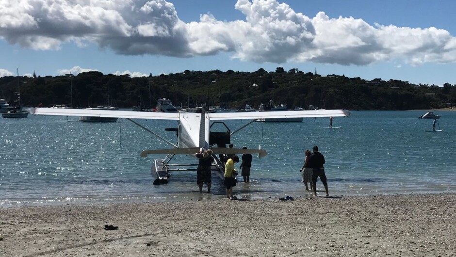 Take a sea plane to Waiheke Island