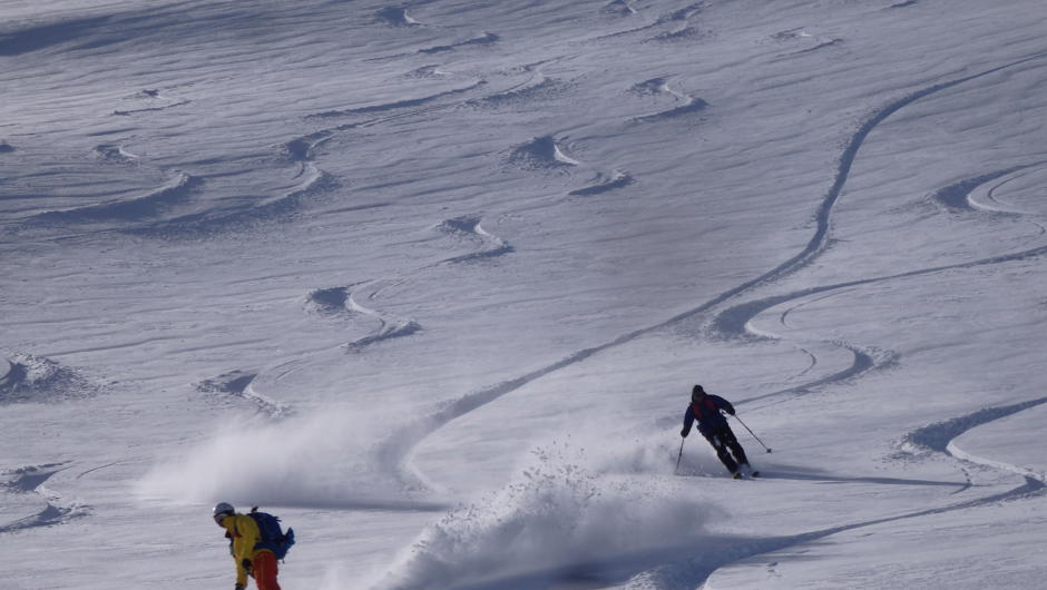 Backcountry skiing and snowboarding with Aspiring Guides