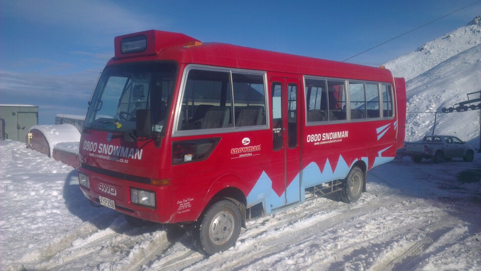 Our World Famous Red Rosa - used on our Methven to Mt Hutt Transfer Service