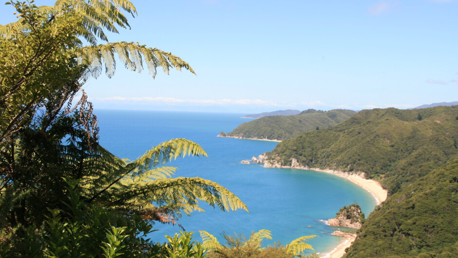 View over a wonderful bay in the Abel Tasman National Park