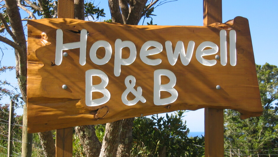 Hopewell B&B Sign