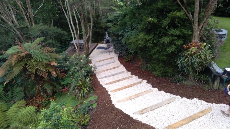 New path to seating area