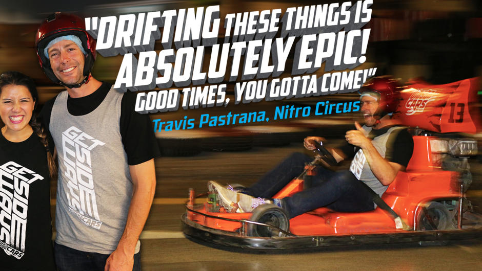 Travis Pastrana loved drifting at Blastacars Drift Karts and you will too!