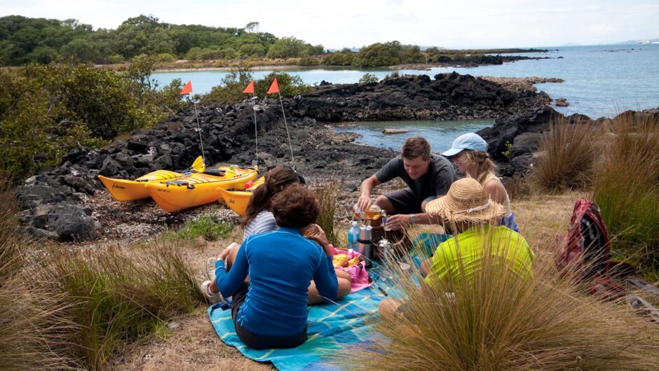 Lunch with Auckland Sea Kayaks