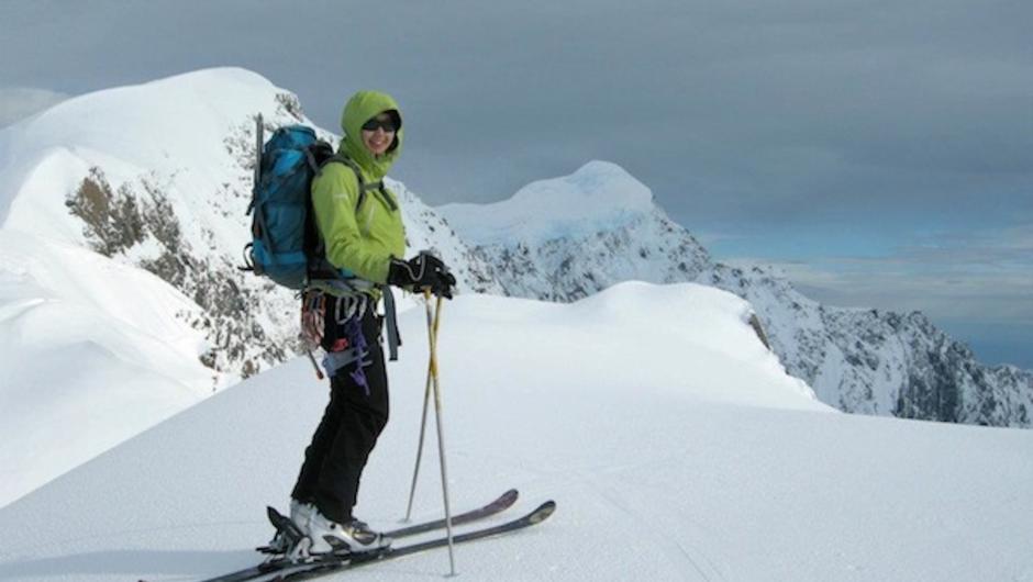 Climb a mountain on skis and enjoy a fast descent!