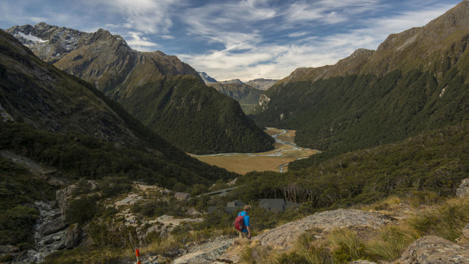 Routeburn Flats, final day of the Grand Traverse with Ultimate Hikes