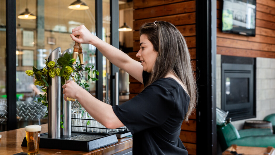 Learn to pour your own beer on the brewery tour