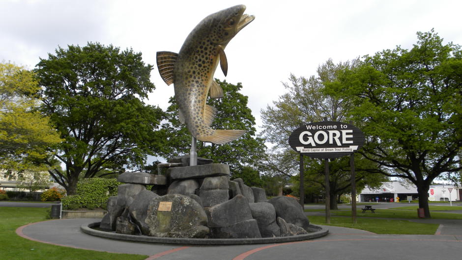 Gore trout statue