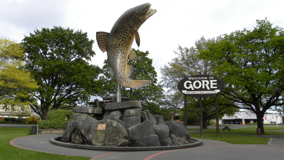 Gore trout statue