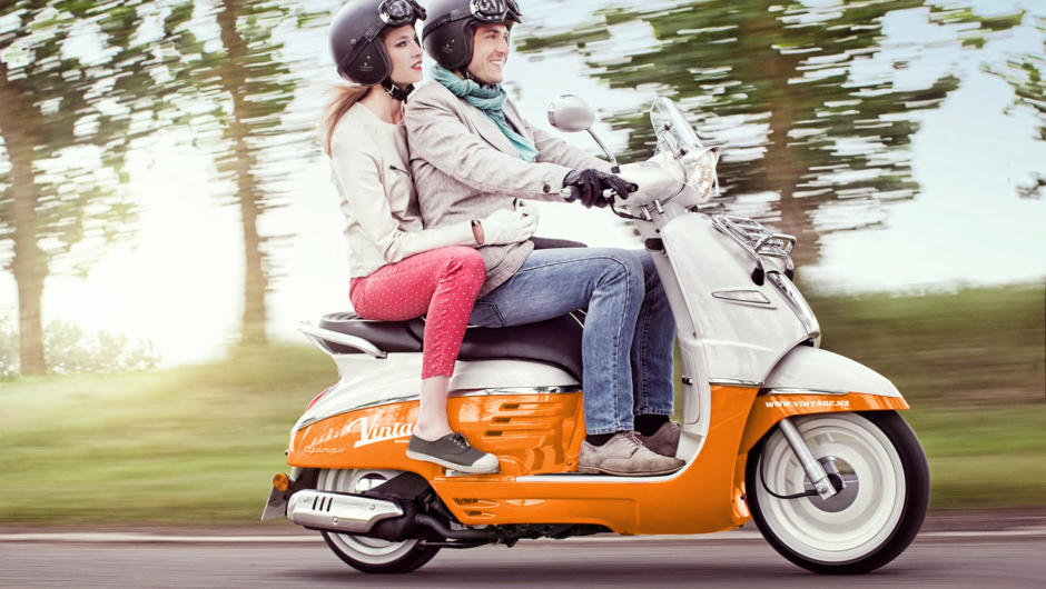 Share a bike or hire one each - our automatic Peugeot scooters are regarded as some of the best you can buy.