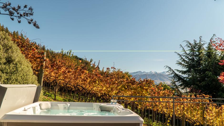 Release Wanaka - Morrows Mead, Hot Tub with mountain views
