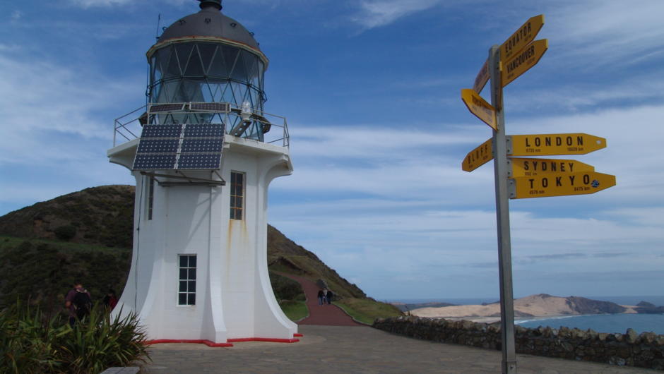 Cape Reinga lighthouse. The northern most point of the North Island by road
