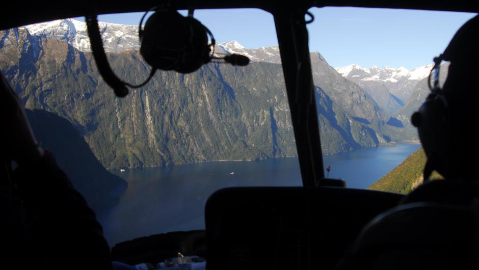 Helicopter is really the only way to see Fiordland
