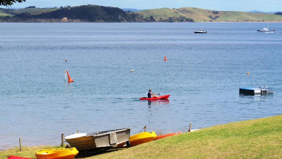 5 Kayaks and row boat for guest use. Explore secluded bays or try your luck fishing