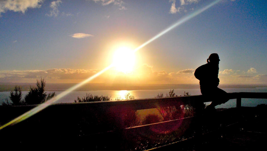 Sunset from the summit of Rangitoto