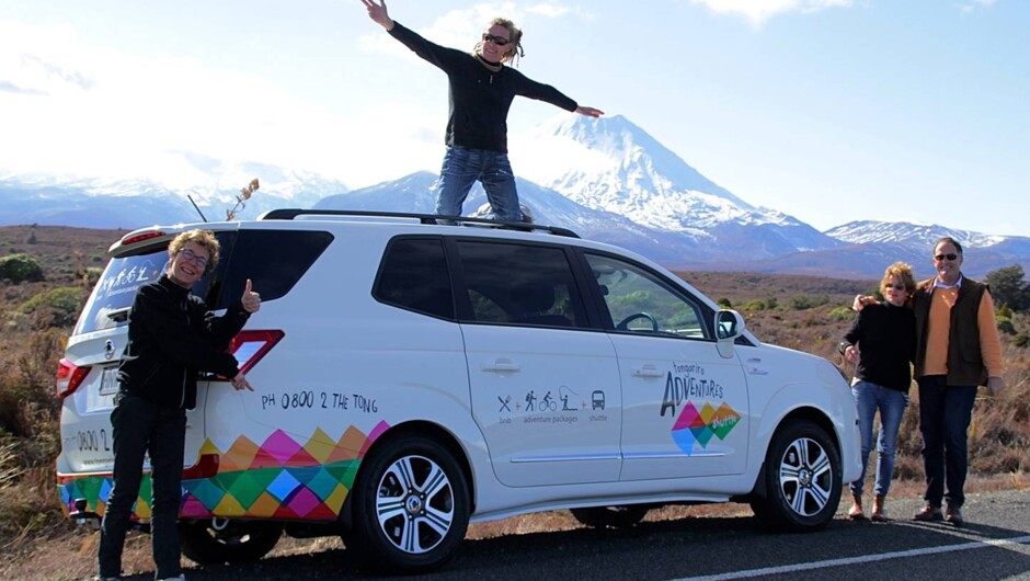 Pascale on top of Mt Doom