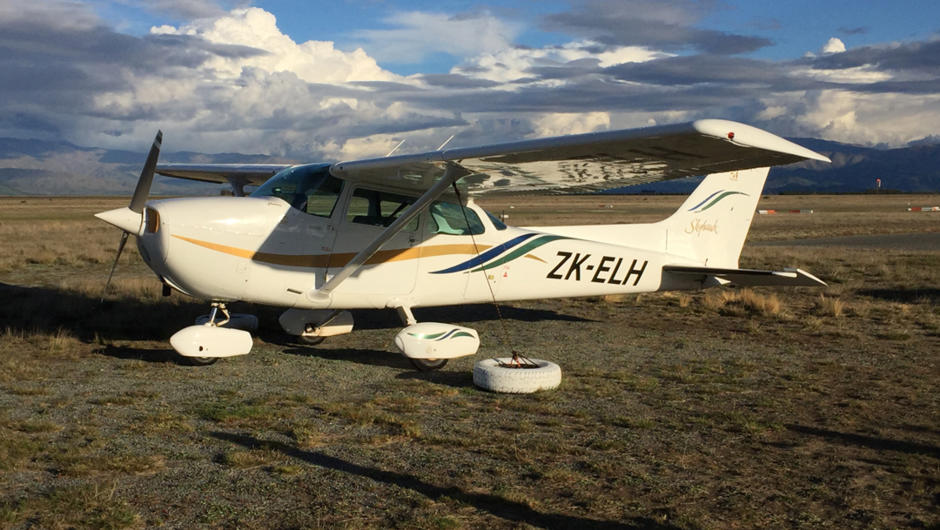 Our Cessna can take three passengers in addition to the pilot.